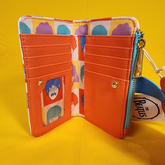 Loungefly The Beatles All You Need Is Love Flap Embroidered Wallet NEW - Picture 11 of 14